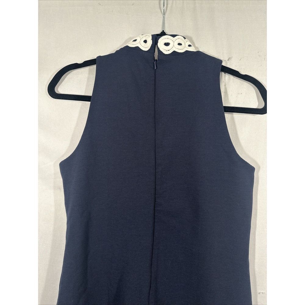NWT Lilly Pulitzer [ Small] Callista Navy Lilly Lace Sleeveless Shift Dress 6304 - Picture 14 of 15